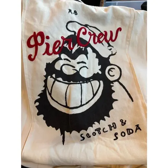 NWT Scotch & Soda A.M.S. x BLAUW Brutus Jumpsuit Cotton GRAPHICS Utility $245 L - Picture 11 of 15